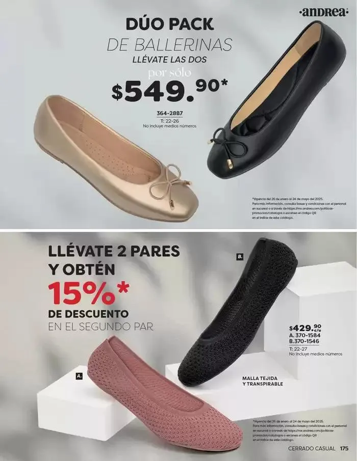 Catálogo de ANDREA | CALZADO DAMA 26 de enero al 24 de mayo 2025 - Pagina 175