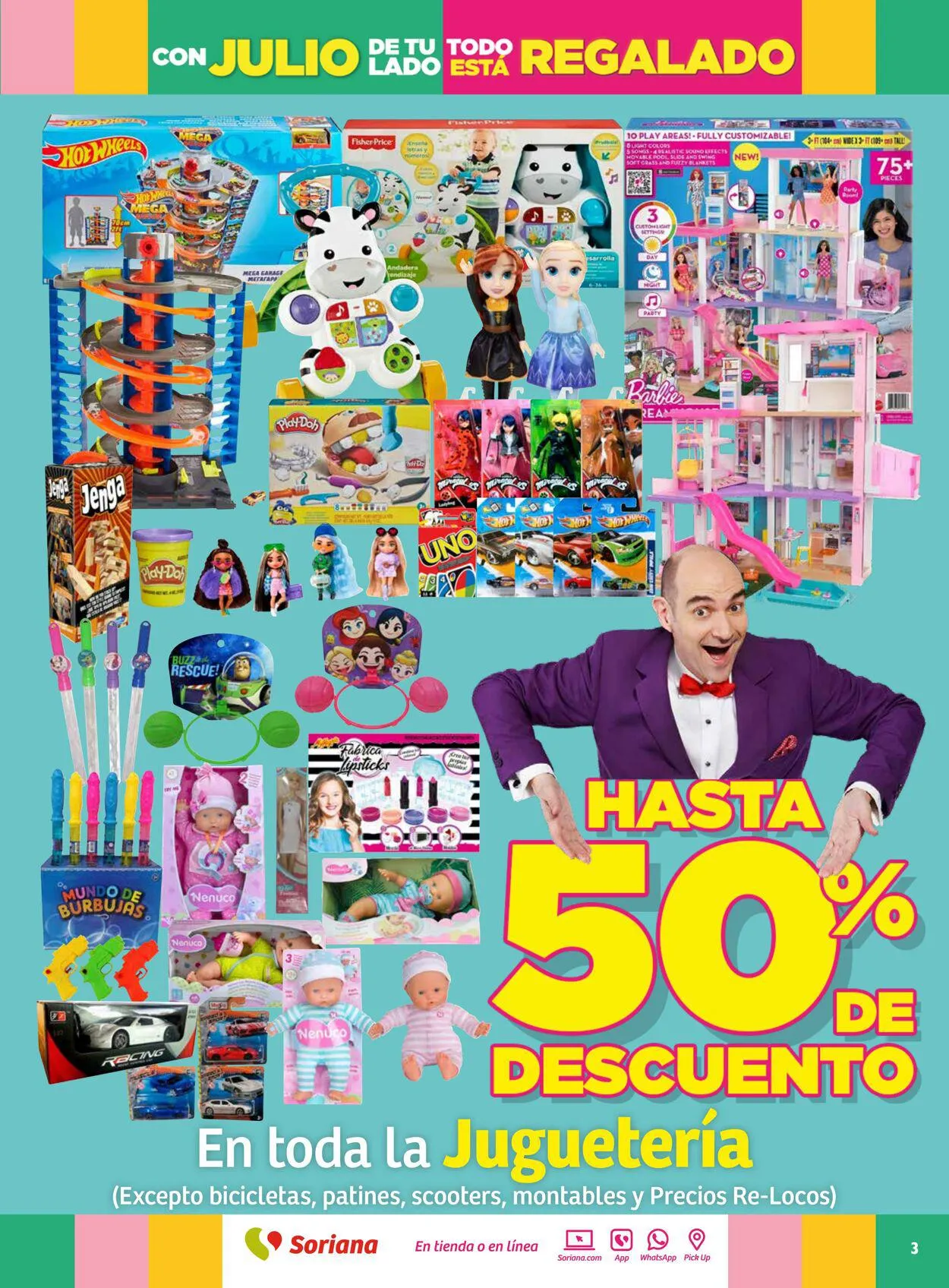 Catálogo de Soriana - Folleto Julio Regalado Mercado Nacional Oferta actual 20 de julio al 27 de julio 2023 - Pagina 3