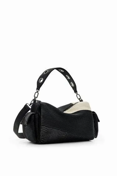 Bolso mediano patch textura