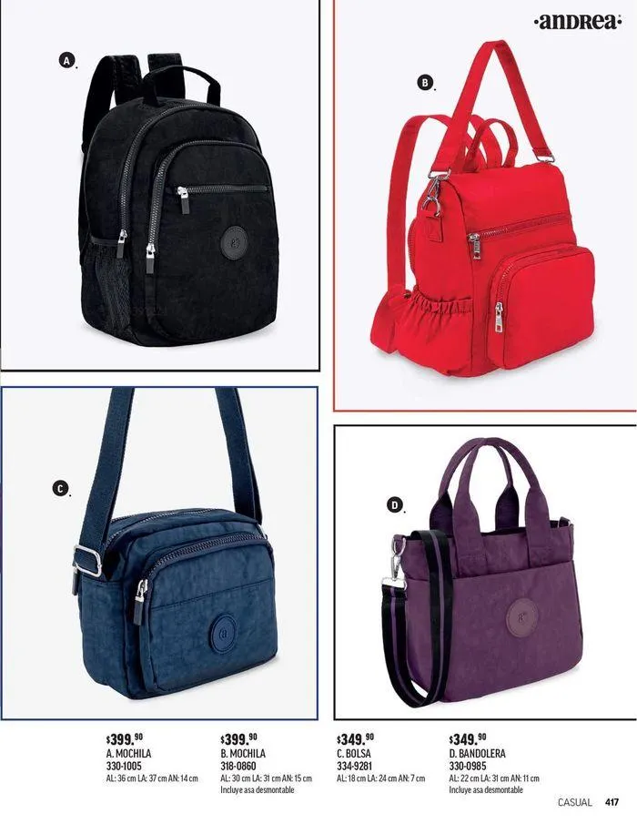 Catálogo de ANDREA - BOLSAS Y ACCESORIOS 26 de agosto al 25 de enero 2025 - Pagina 4