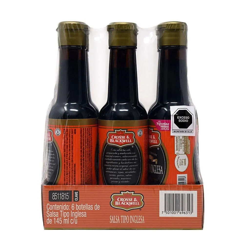 Salsa Inglesa Crosse & Blackwell 6/145 ml