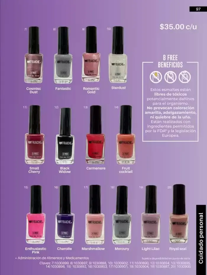 Catálogo de Catálogo 2025 3 de abril al 31 de diciembre 2025 - Pagina 97