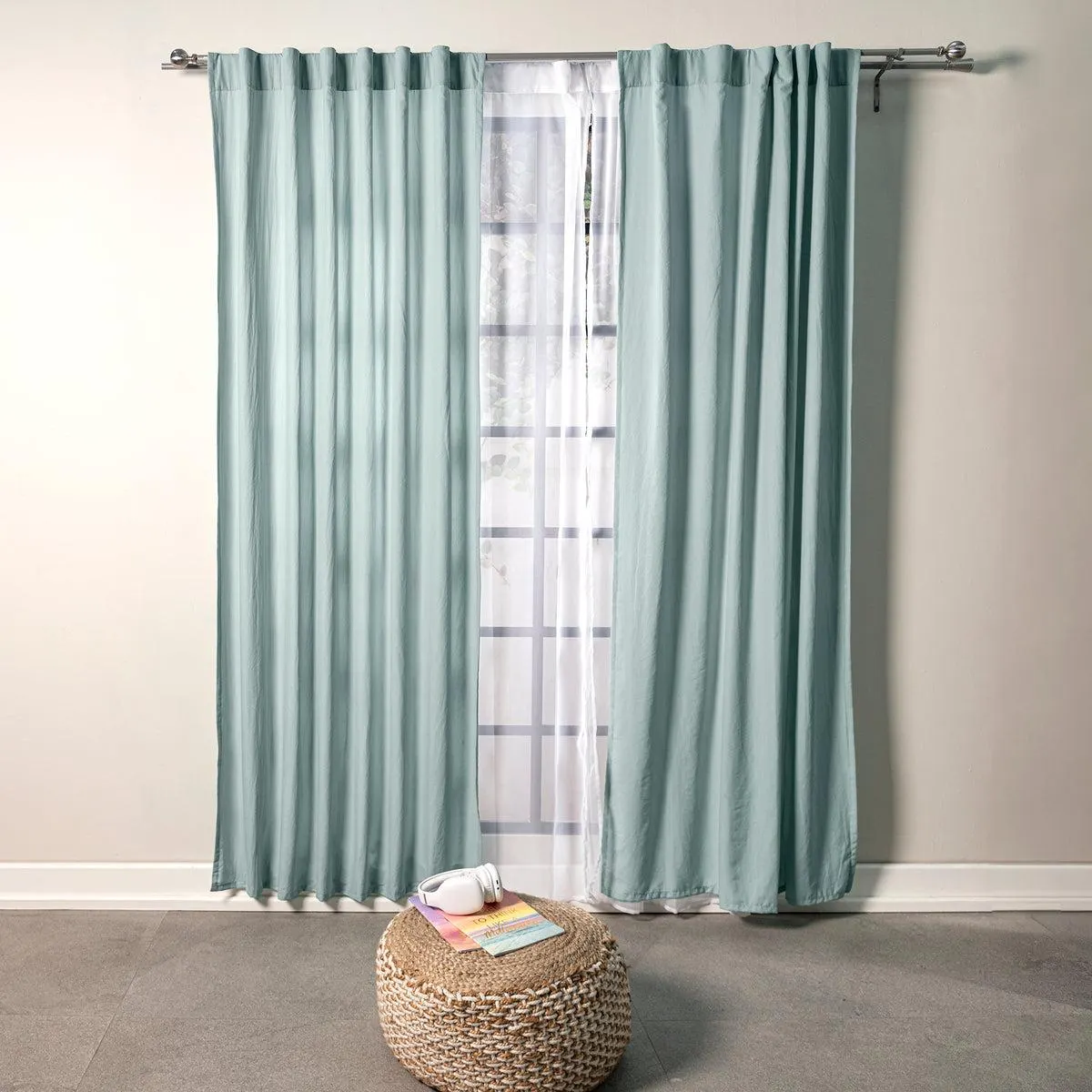 Cortinas Viasoft Washed Mint