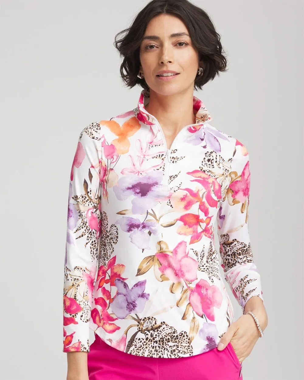 Zenergy ® UPF Knit Mockneck Golf Top