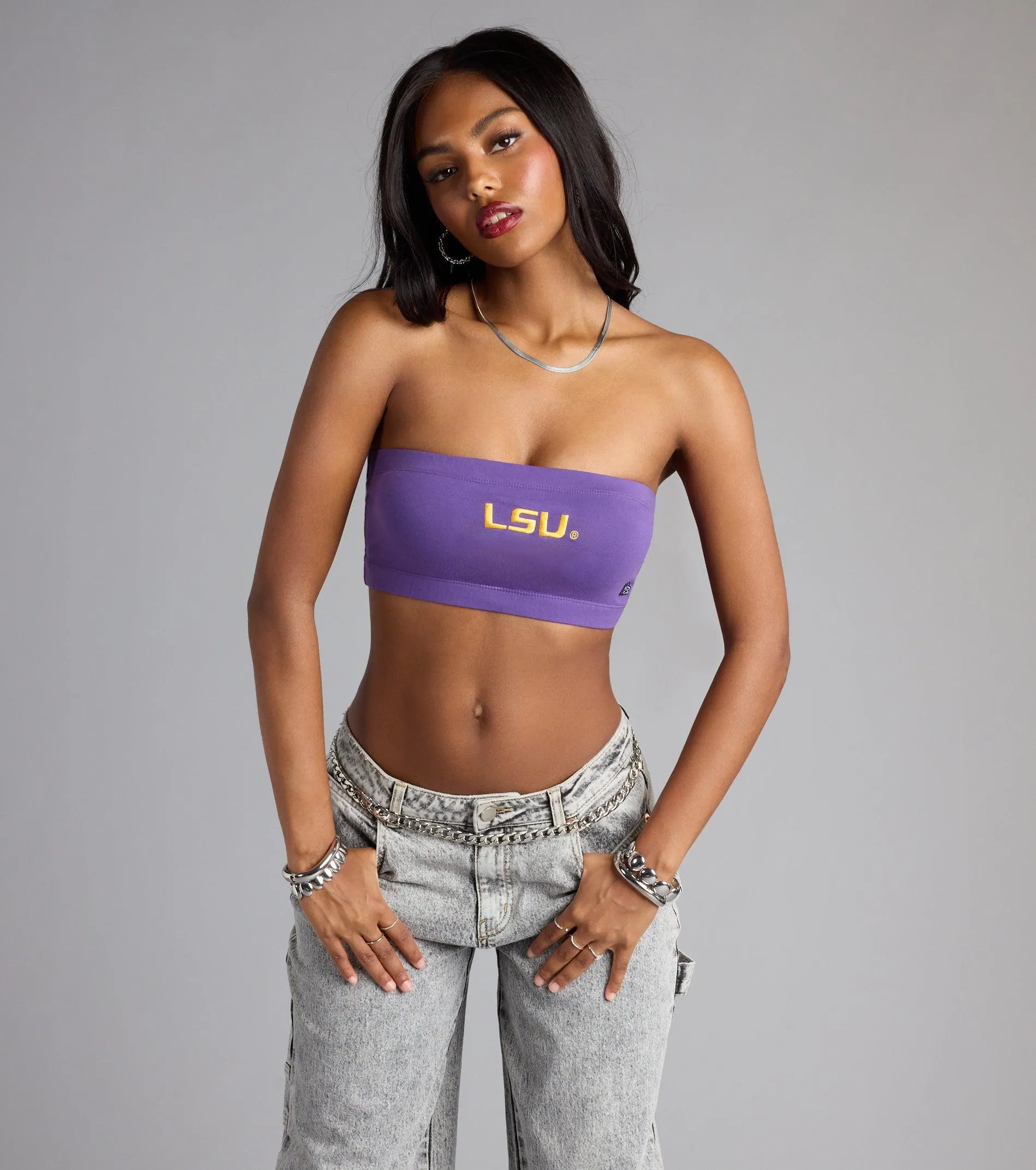 LSU® Bandeau Crop Top