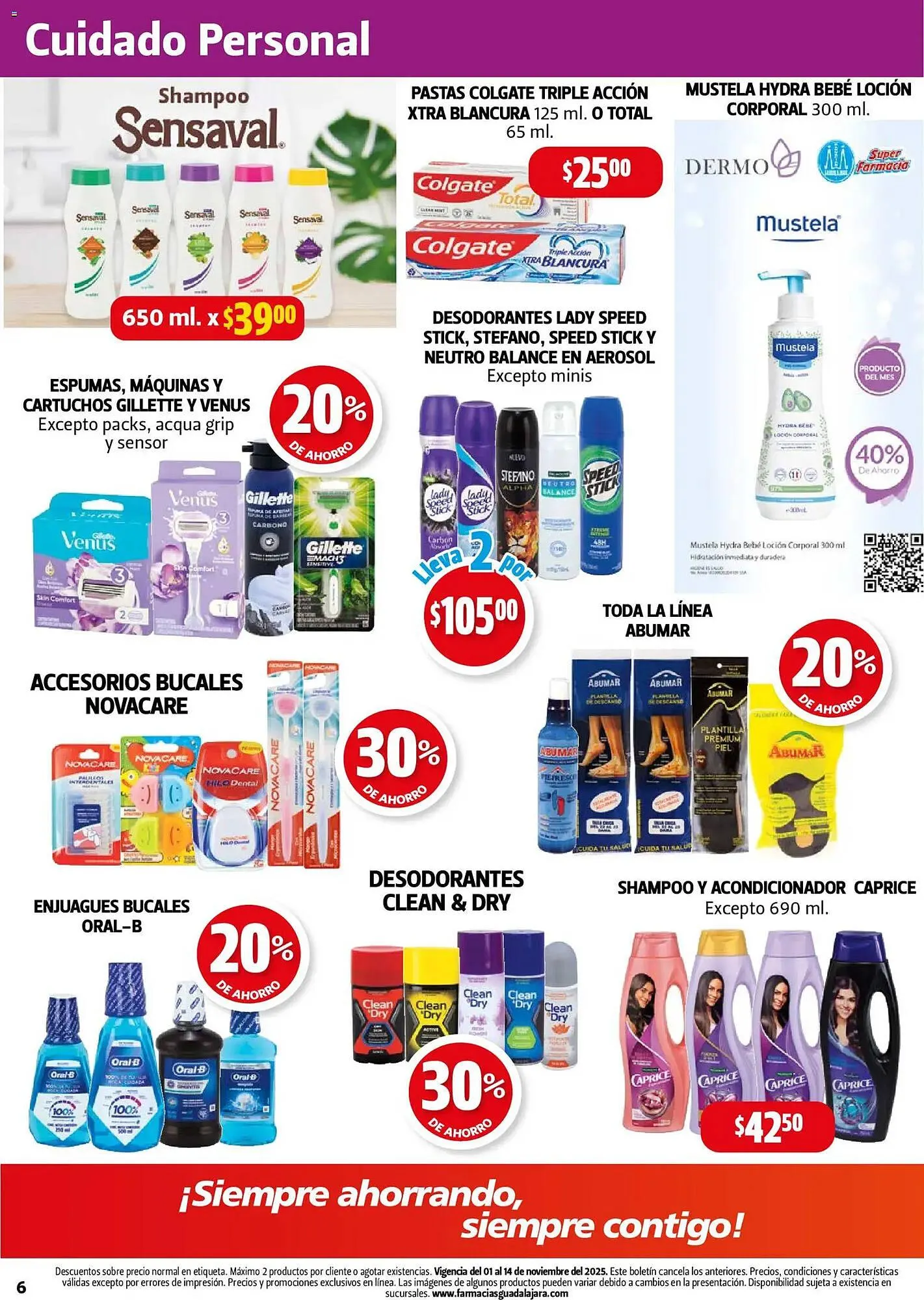 Catálogo de Folleto Farmacias Guadalajara 1 de noviembre al 14 de noviembre 2025 - Pagina 6