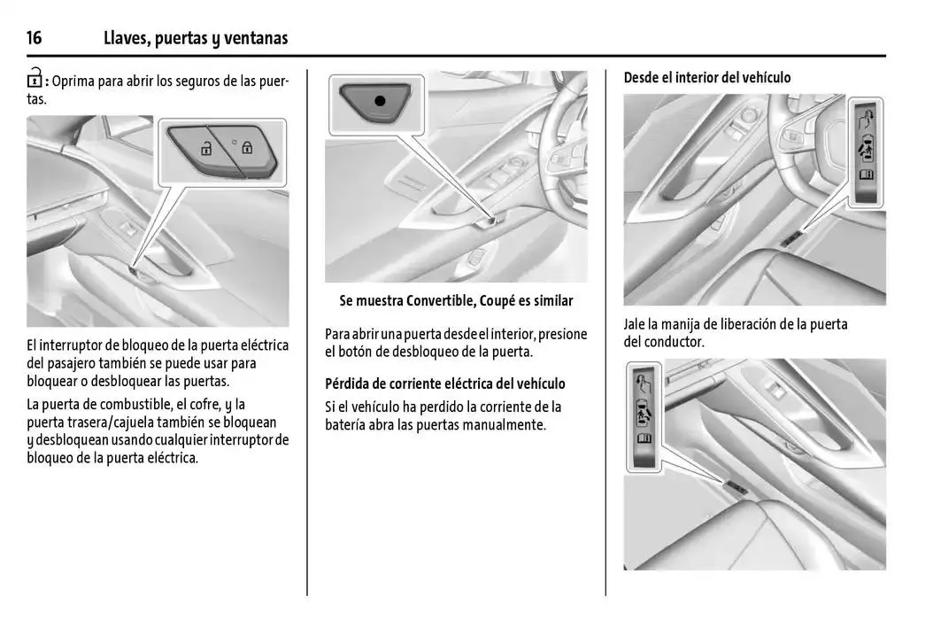 Catálogo de Chevrolet Corvette Stingray Manual del propietario 22 de enero al 31 de diciembre 2025 - Pagina 17