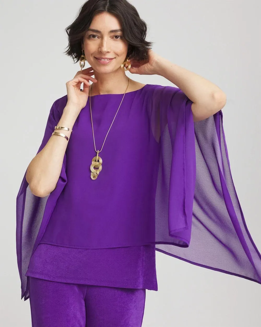 Travelers ™ Chiffon Layered Top
