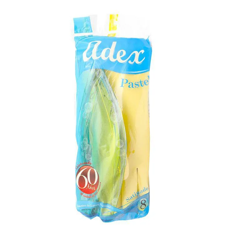 Guantes Adex Pastel #8 Amarillo Par. - Adex - 1 pieza