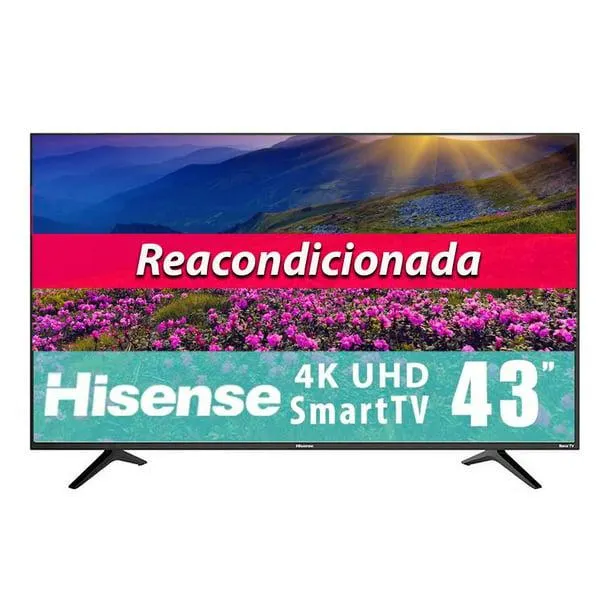 TV Hisense 43 Pulgadas 4K Ultra HD Smart TV LED 43R6E Reacondicionada