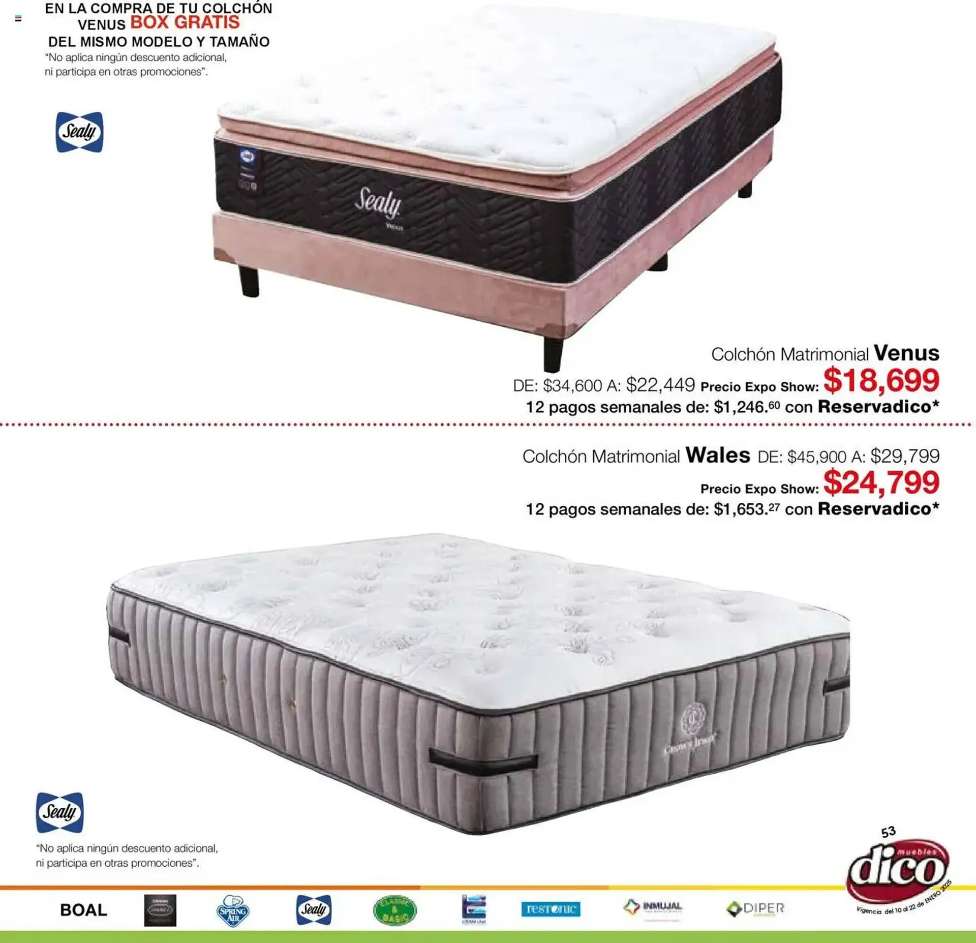 Catálogo de Catálogo Muebles Dico 10 de enero al 22 de enero 2025 - Pagina 53