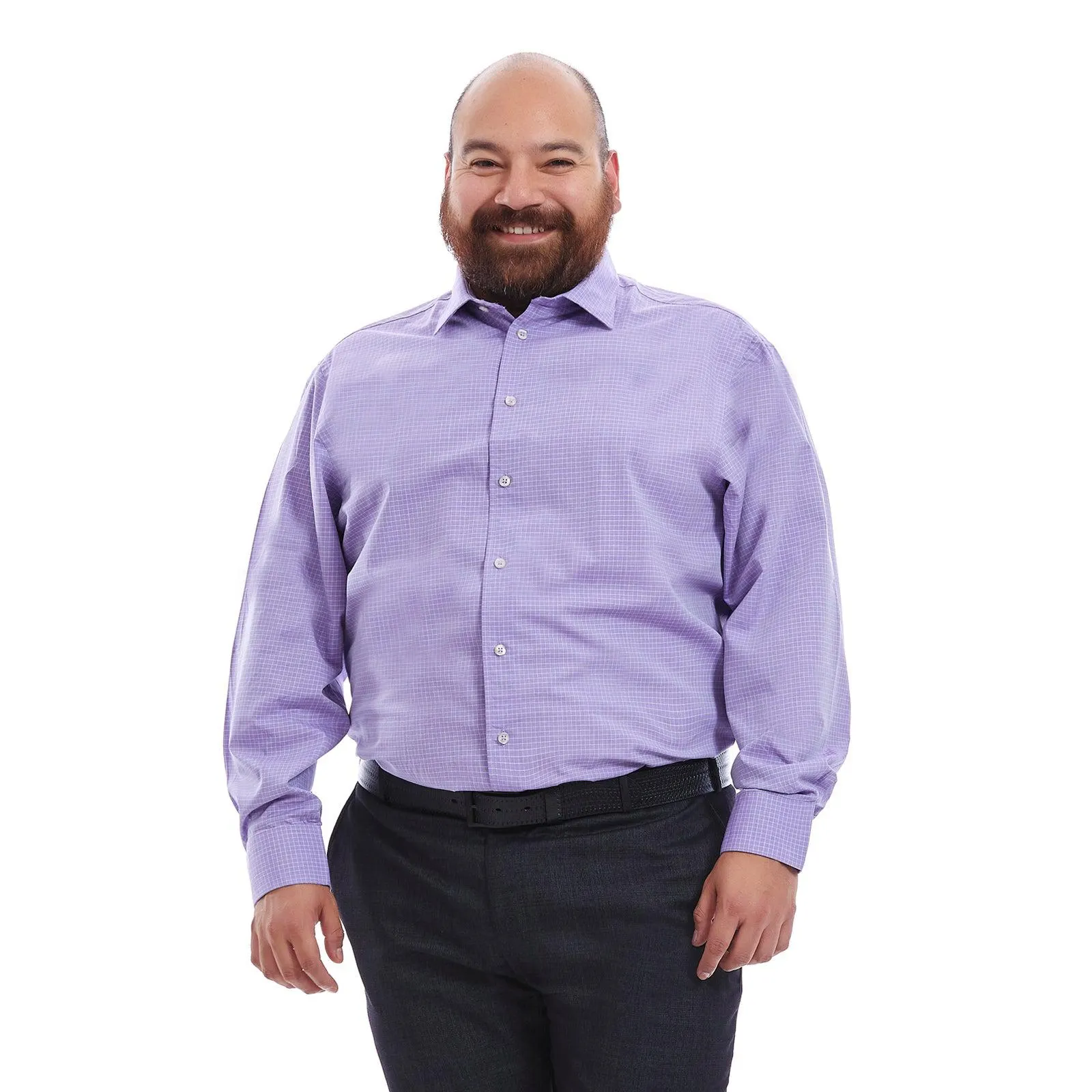 Camisa formal para hombre | Morado | Tallas extras
