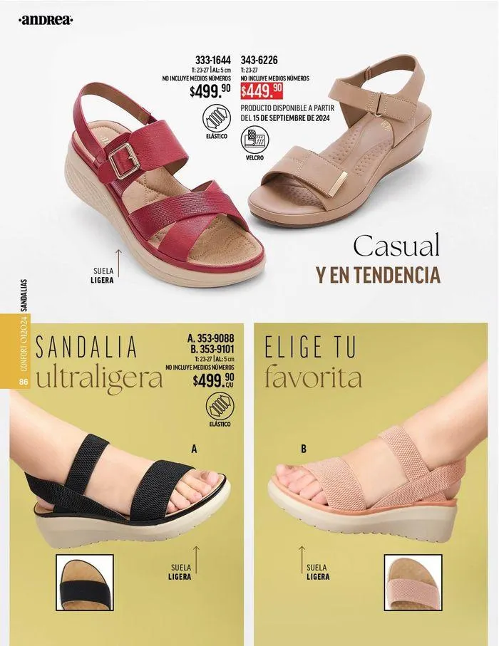 Catálogo de ANDREA - CALZADO CONFORT 26 de agosto al 25 de enero 2025 - Pagina 86