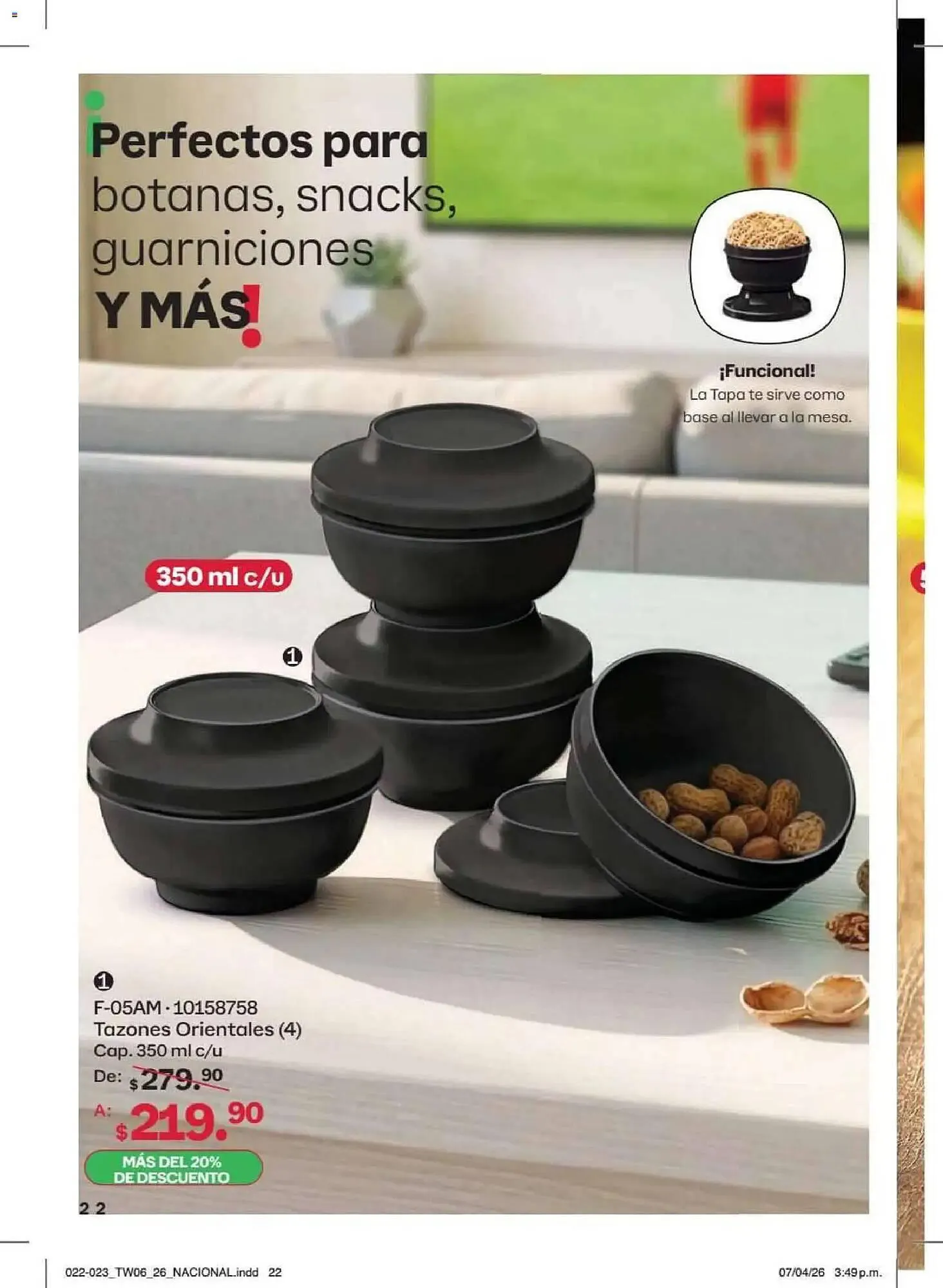 Catálogo de Catálogo Tupperware 18 de mayo al 14 de junio 2026 - Pagina 22
