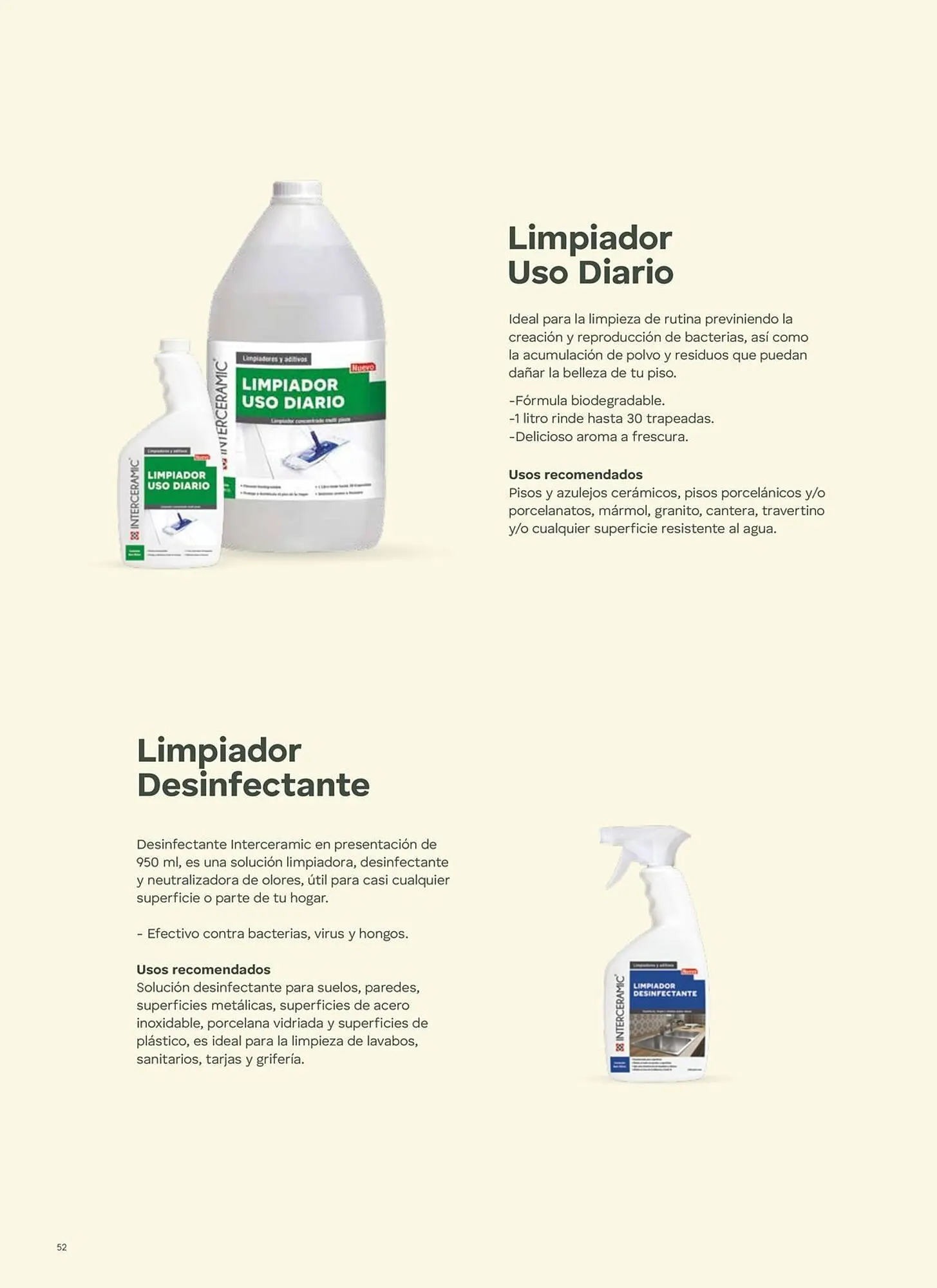 Catálogo de Catálogo Interceramic 3 de octubre al 3 de octubre 2026 - Pagina 52