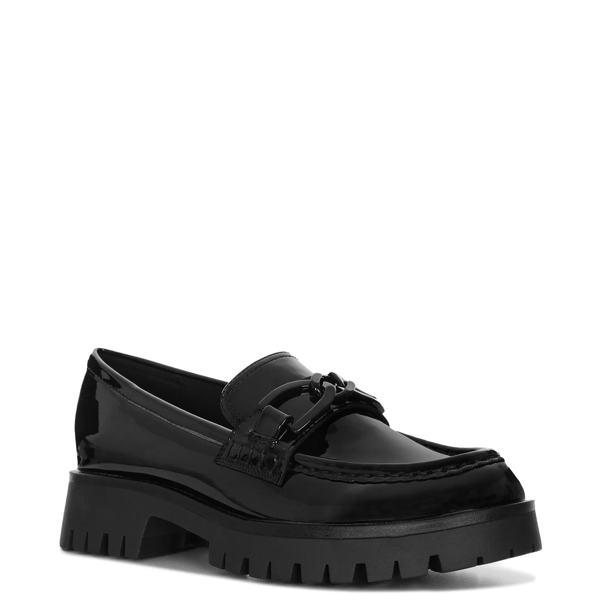 Zapato Tipo Mocasin Gables3 Sintetico Negro 2 Nine West
