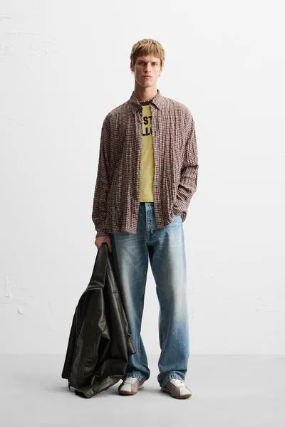 CAMISA CUADROS TEXTURA