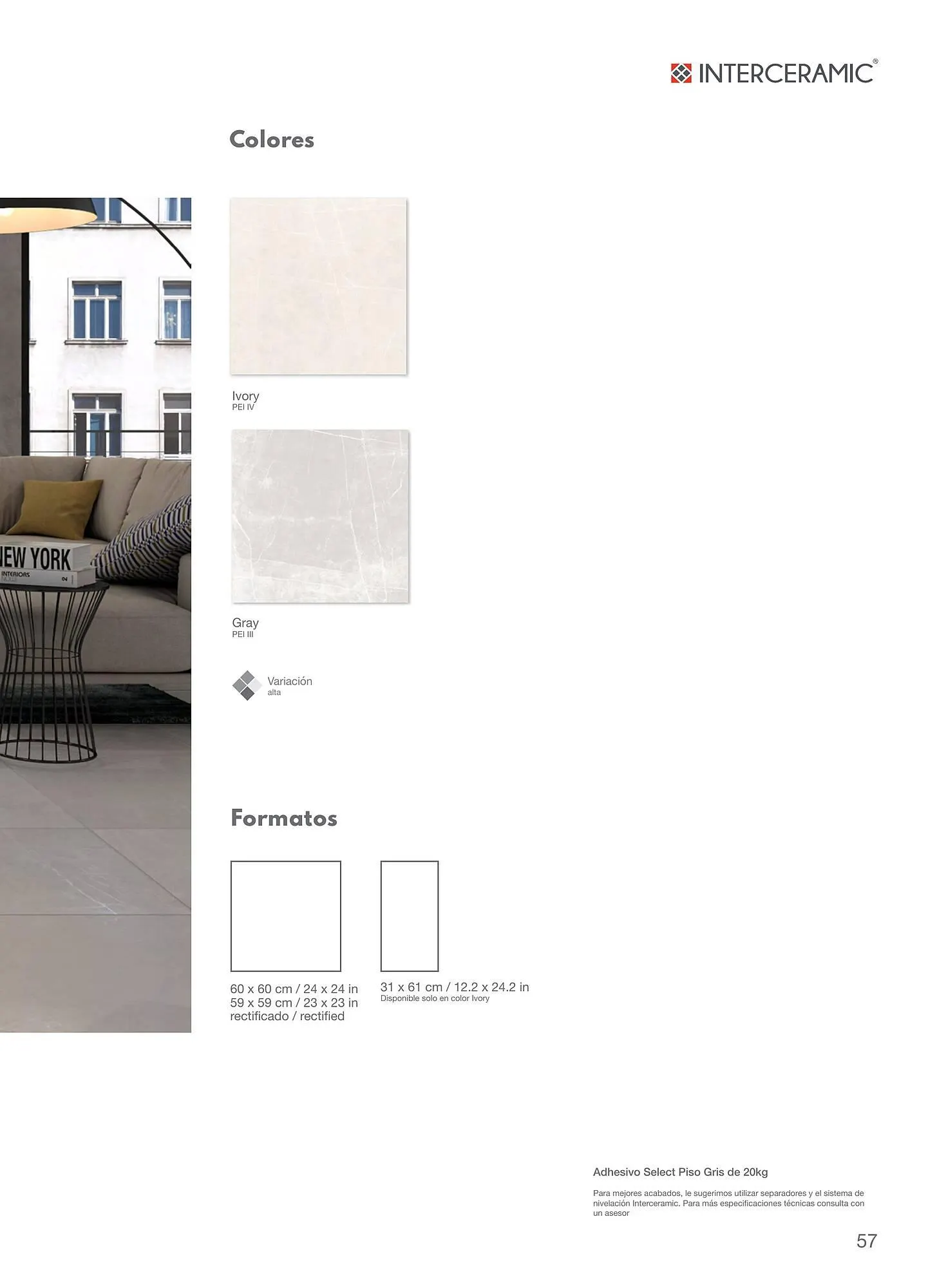 Catálogo de Catálogo Interceramic 12 de marzo al 31 de diciembre 2024 - Pagina 57
