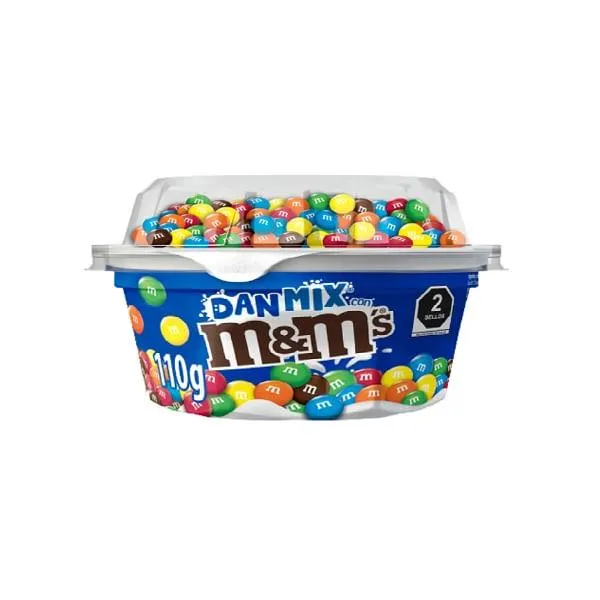 Yoghurt Danone batido danmix vainilla con m&m 110 g