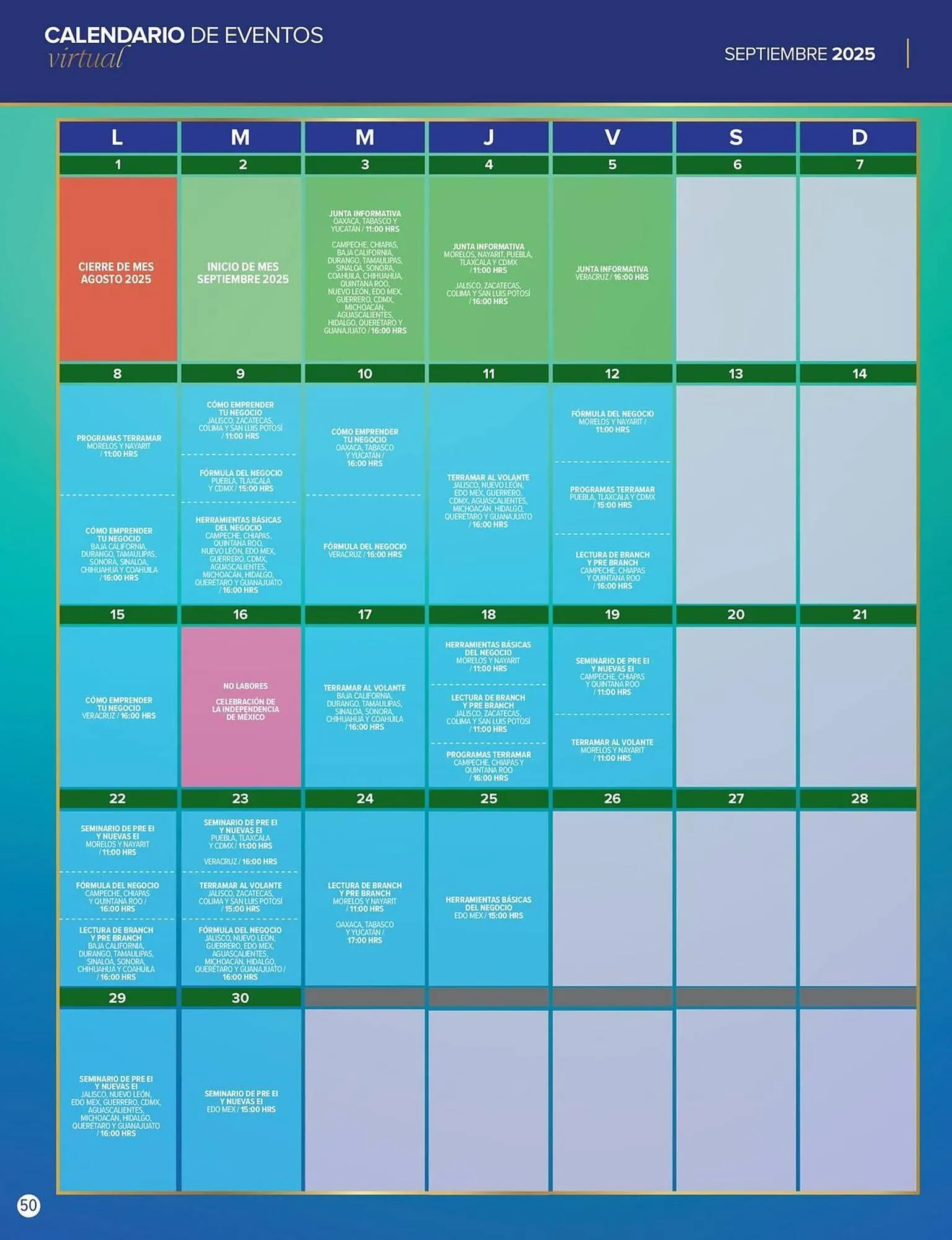 Catálogo de Catálogo Terramar Brands 5 de septiembre al 30 de septiembre 2025 - Pagina 50