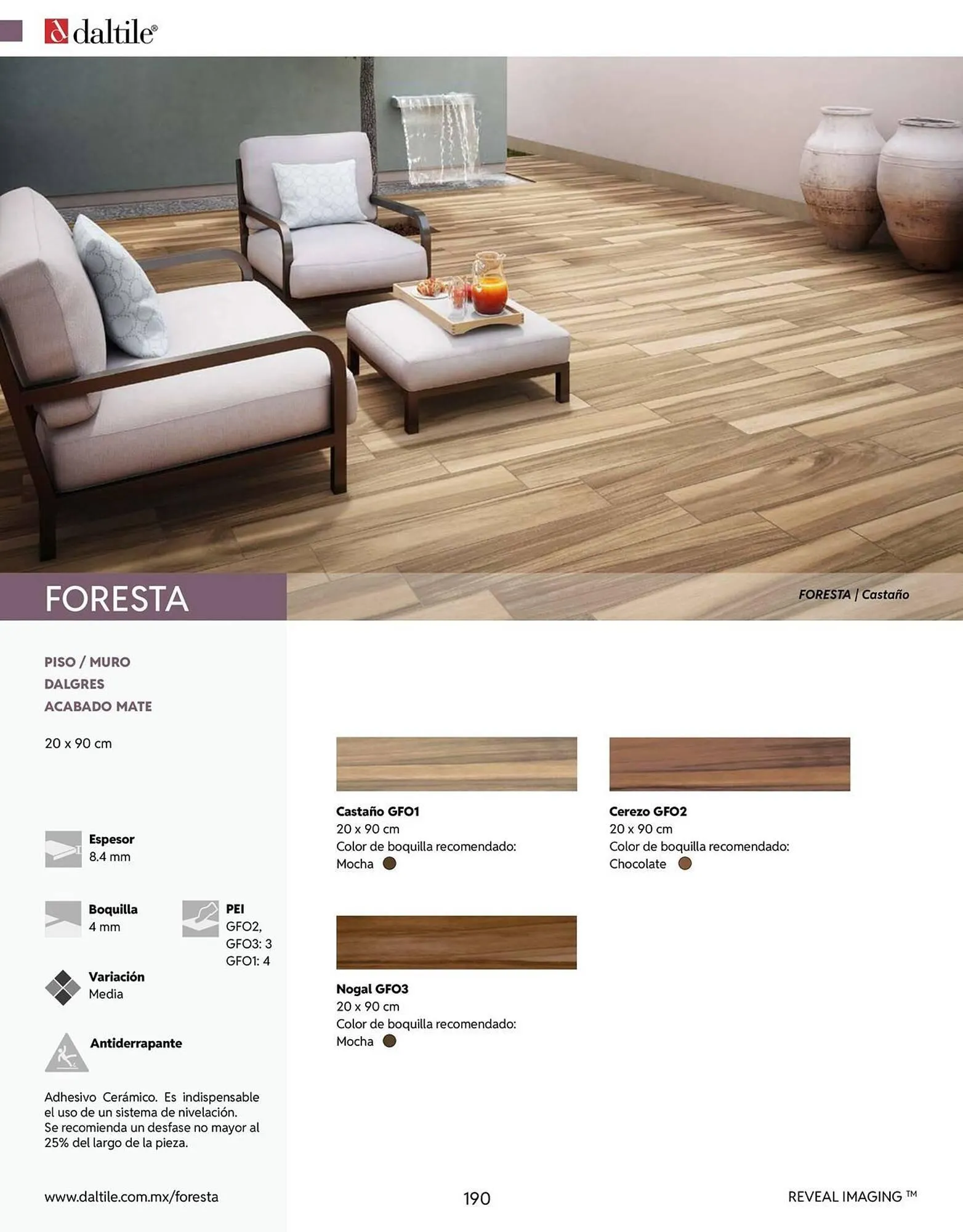 Catálogo de Catálogo Daltile 13 de enero al 31 de diciembre 2026 - Pagina 190