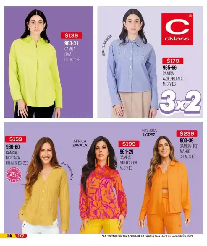 Catálogo de Catálogo Cklass Liquidación Ropa 2025 México 31 de marzo al 31 de agosto 2025 - Pagina 56