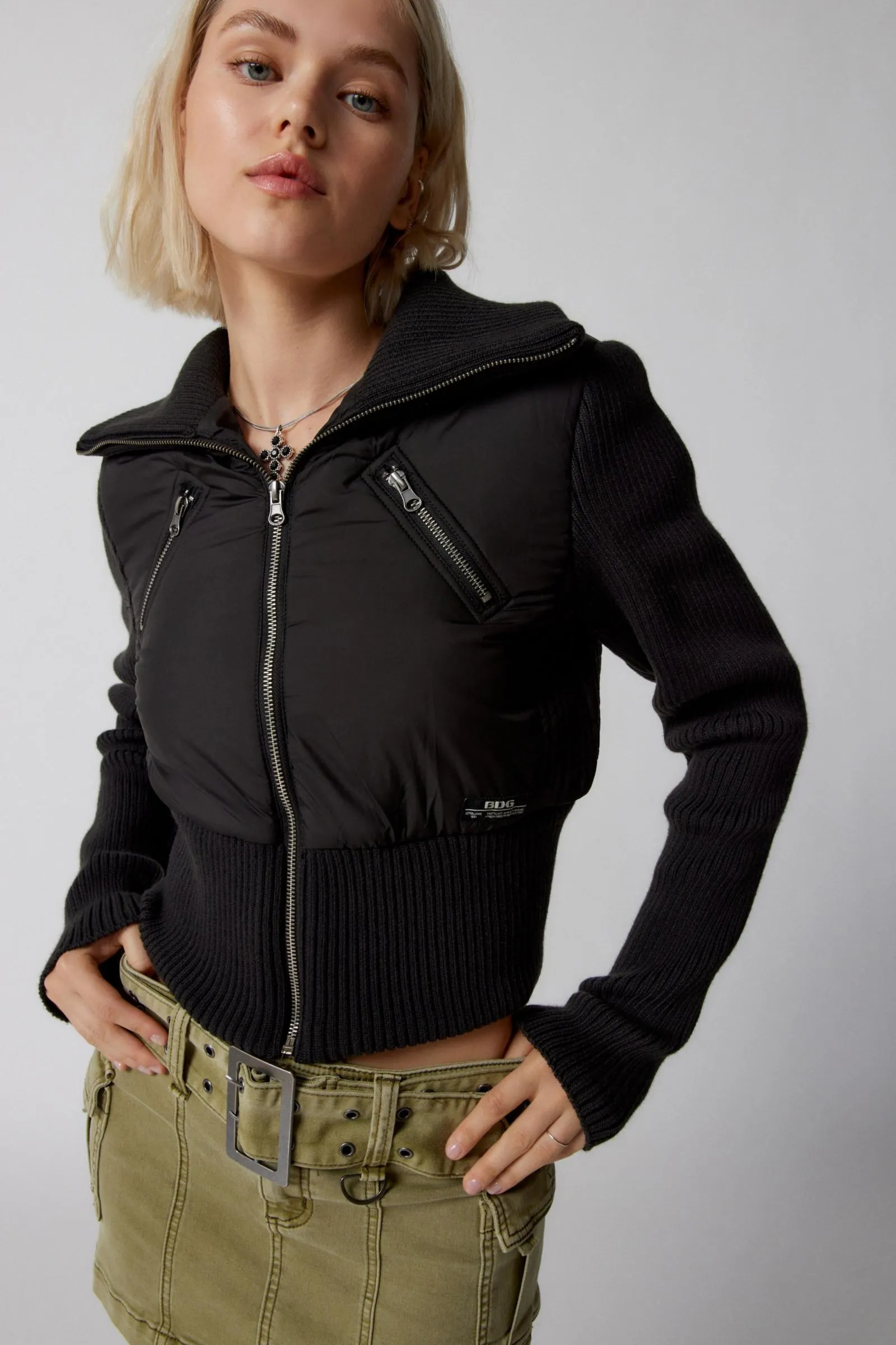 UO Bella Knit Long Sleeve Jacket