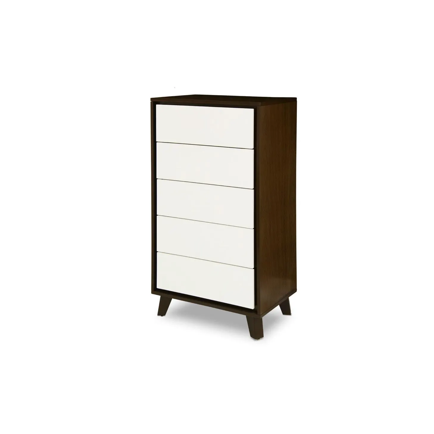 Comoda Alta Blanco/nogal Lev