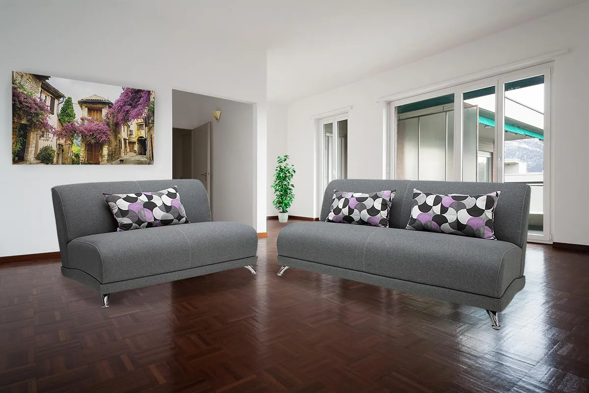 Sala Angello Love y Sofá Gris