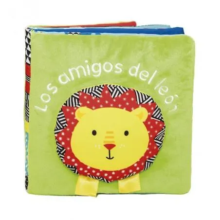 Los amigos del león libro de tela