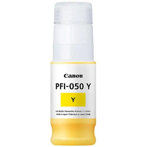 Botella de tinta para plotter Canon PFI-050Y amarillo 70ml