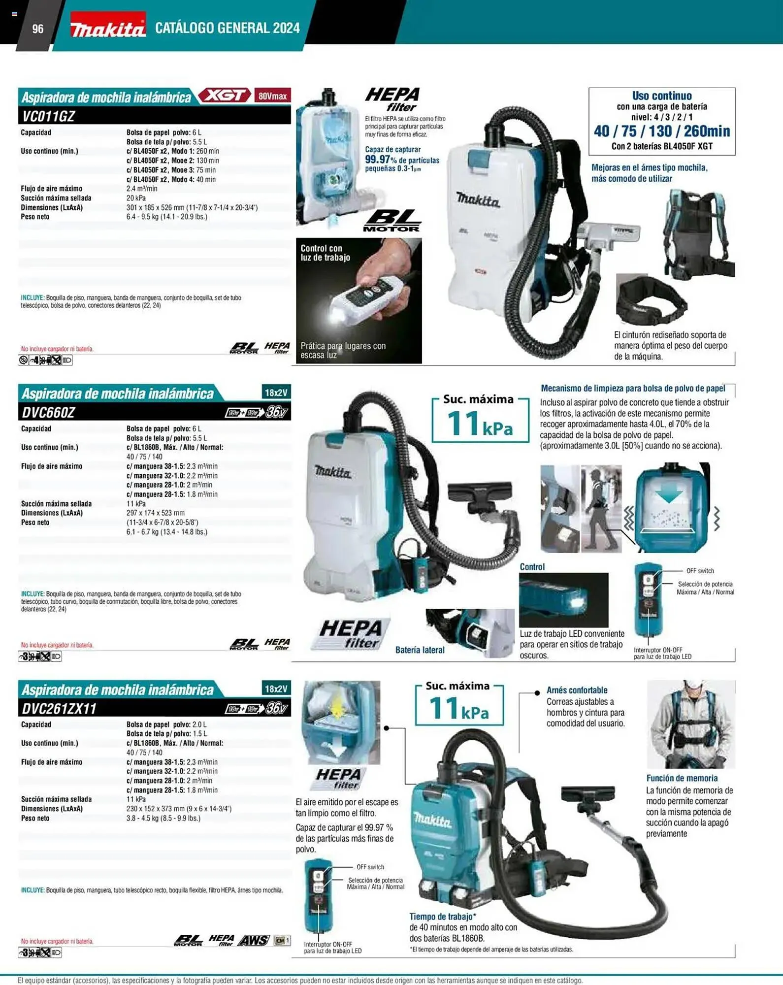 Catálogo de Catálogo Makita 4 de septiembre al 1 de julio 2026 - Pagina 96