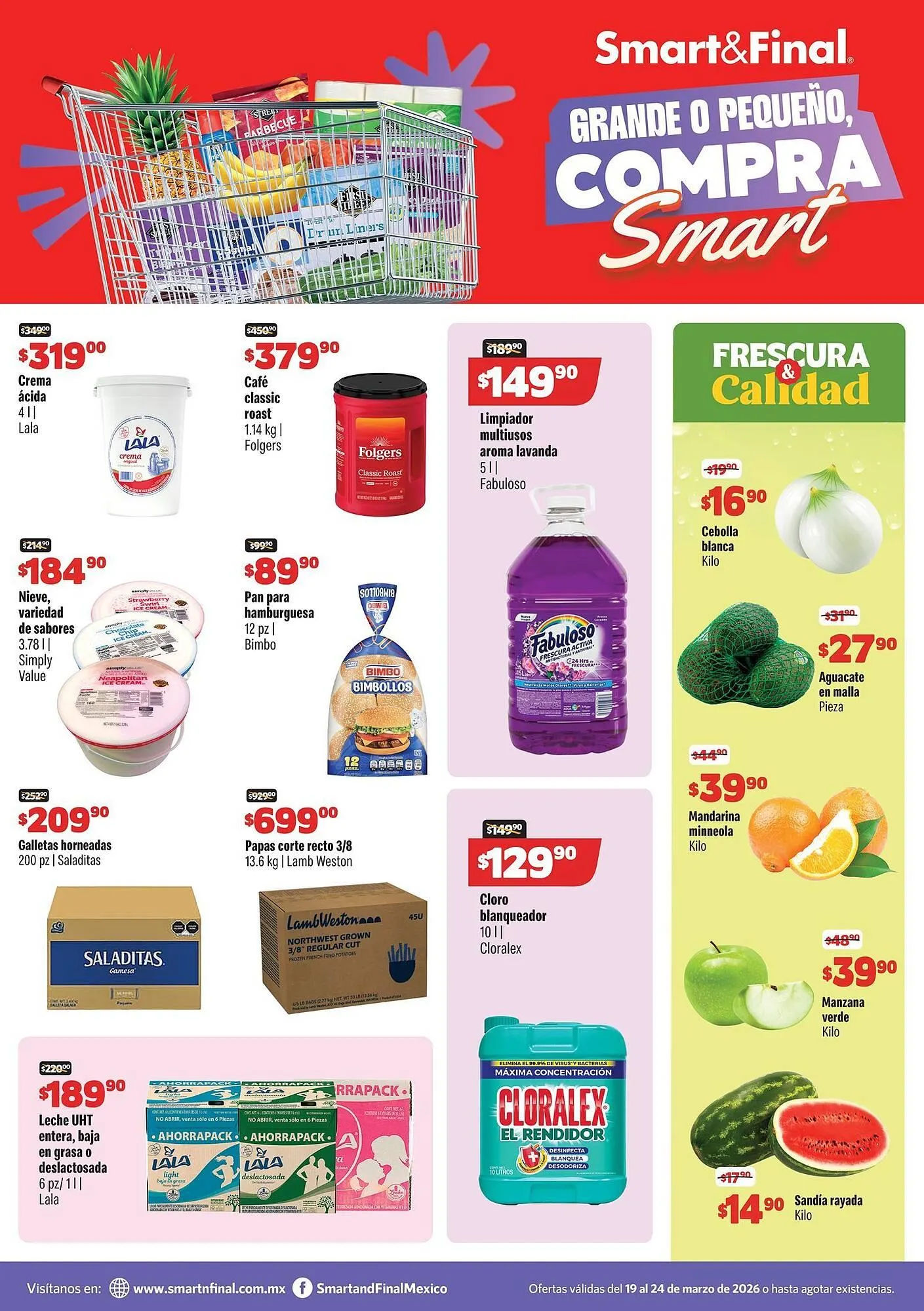 Catálogo de Catálogo Smart & Final 19 de marzo al 24 de marzo 2026 - Pagina 1