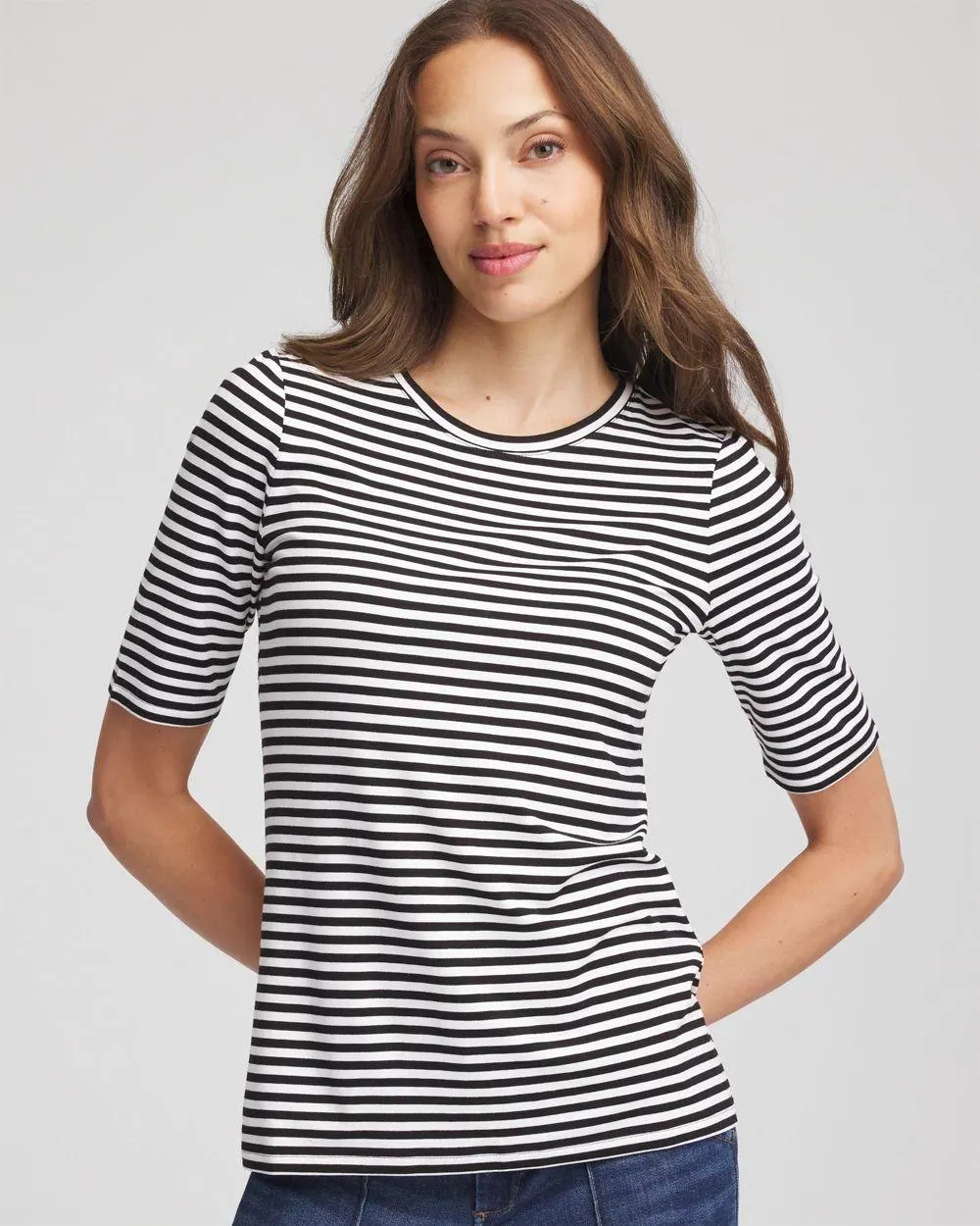 Touch of Cool ™ Elbow-Sleeve Perfect Tee