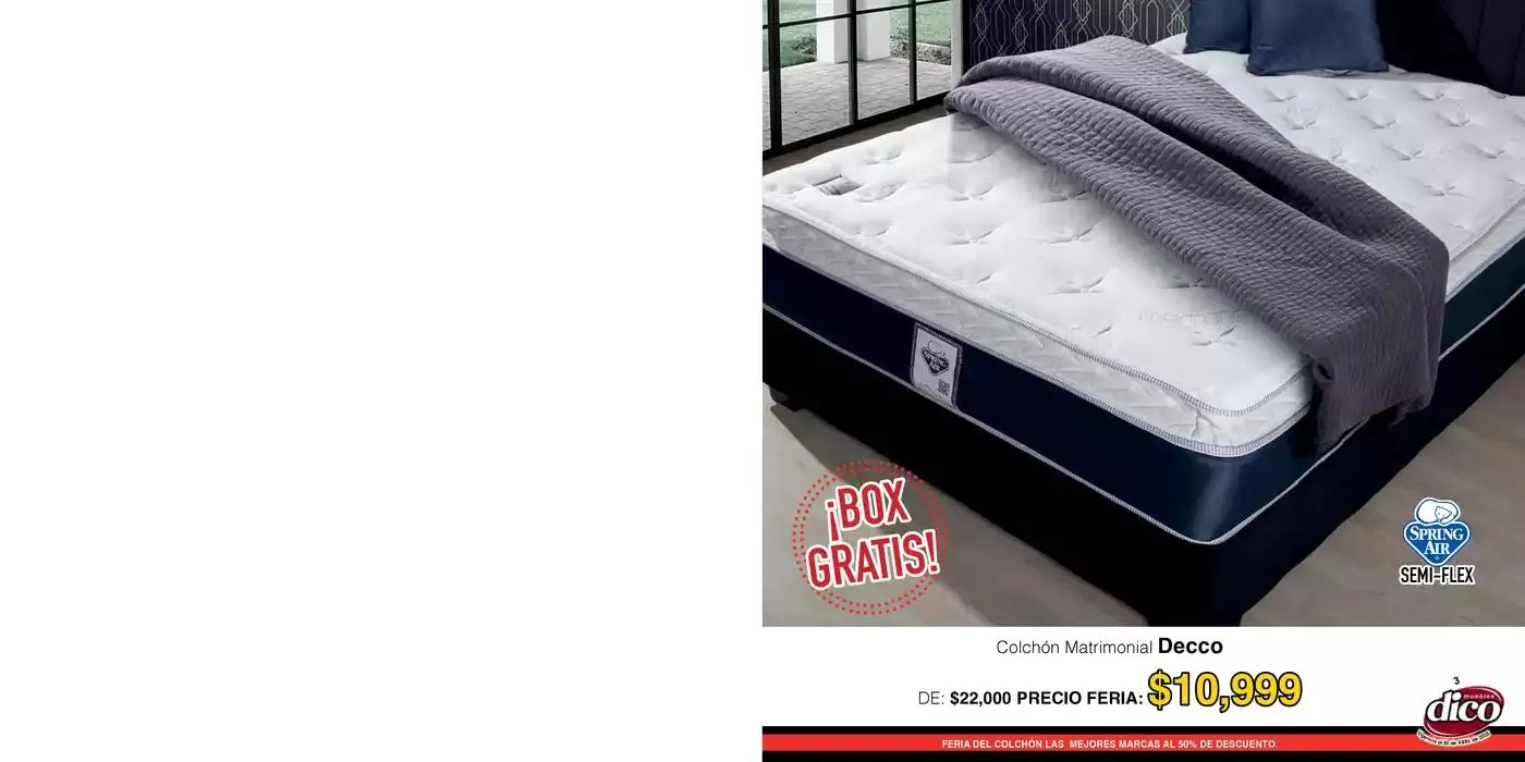 Catálogo de Muebles Dico Feria Del Colchon Centro 2025 10 de abril al 30 de abril 2025 - Pagina 3