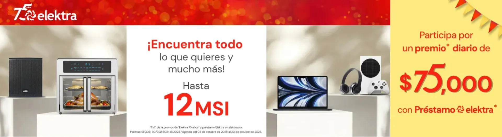 Catálogo de Catálogo Elektra 9 de octubre al 30 de octubre 2025 - Pagina 1