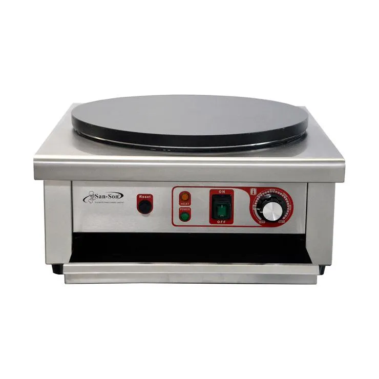 Crepera eléctrica industrial San-Son, acero inoxidable