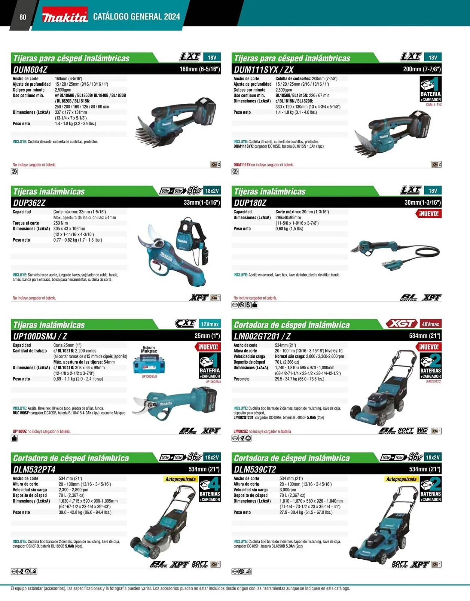 Catálogo de Catálogo Makita 12 de enero al 31 de diciembre 2026 - Pagina 80