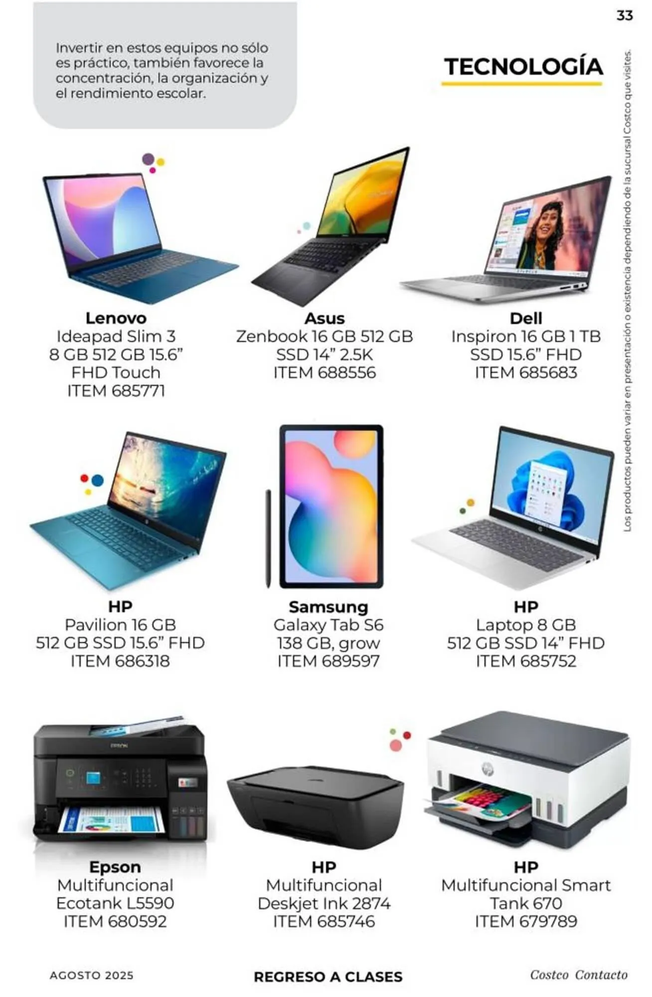 Catálogo de Catálogo Costco 1 de agosto al 31 de agosto 2025 - Pagina 33