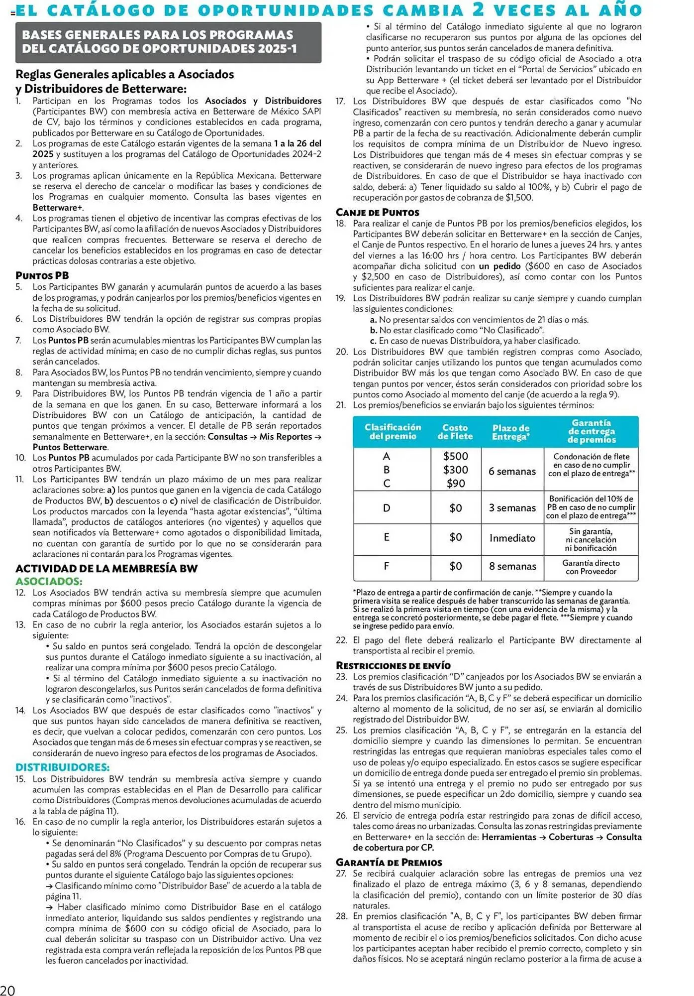 Catálogo de Catálogo BetterWare 1 de enero al 31 de enero 2025 - Pagina 20