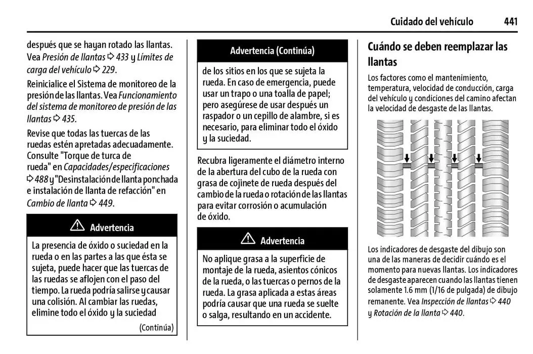 Catálogo de Cheyenne 2025 Manual del propietario 22 de enero al 31 de diciembre 2025 - Pagina 442