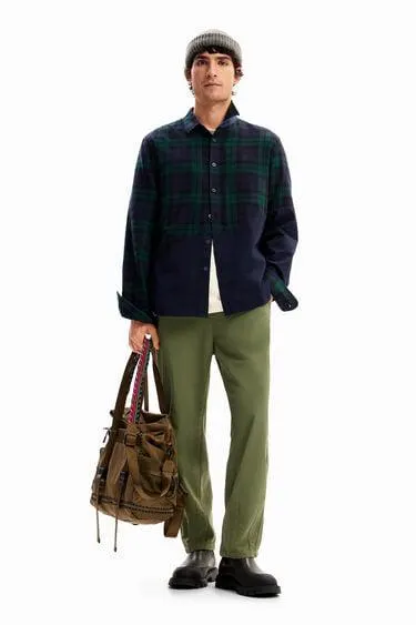 Camisa cuadros patch