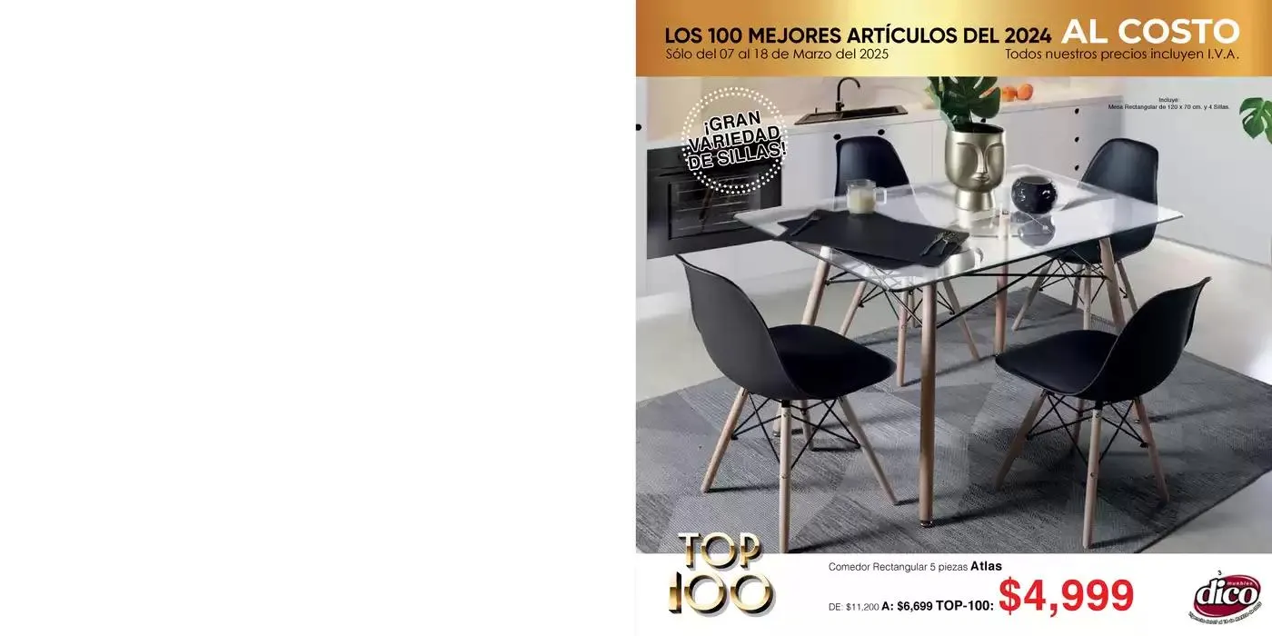 Catálogo de Muebles Dico Top 100 Centro 2025 7 de marzo al 18 de marzo 2025 - Pagina 3