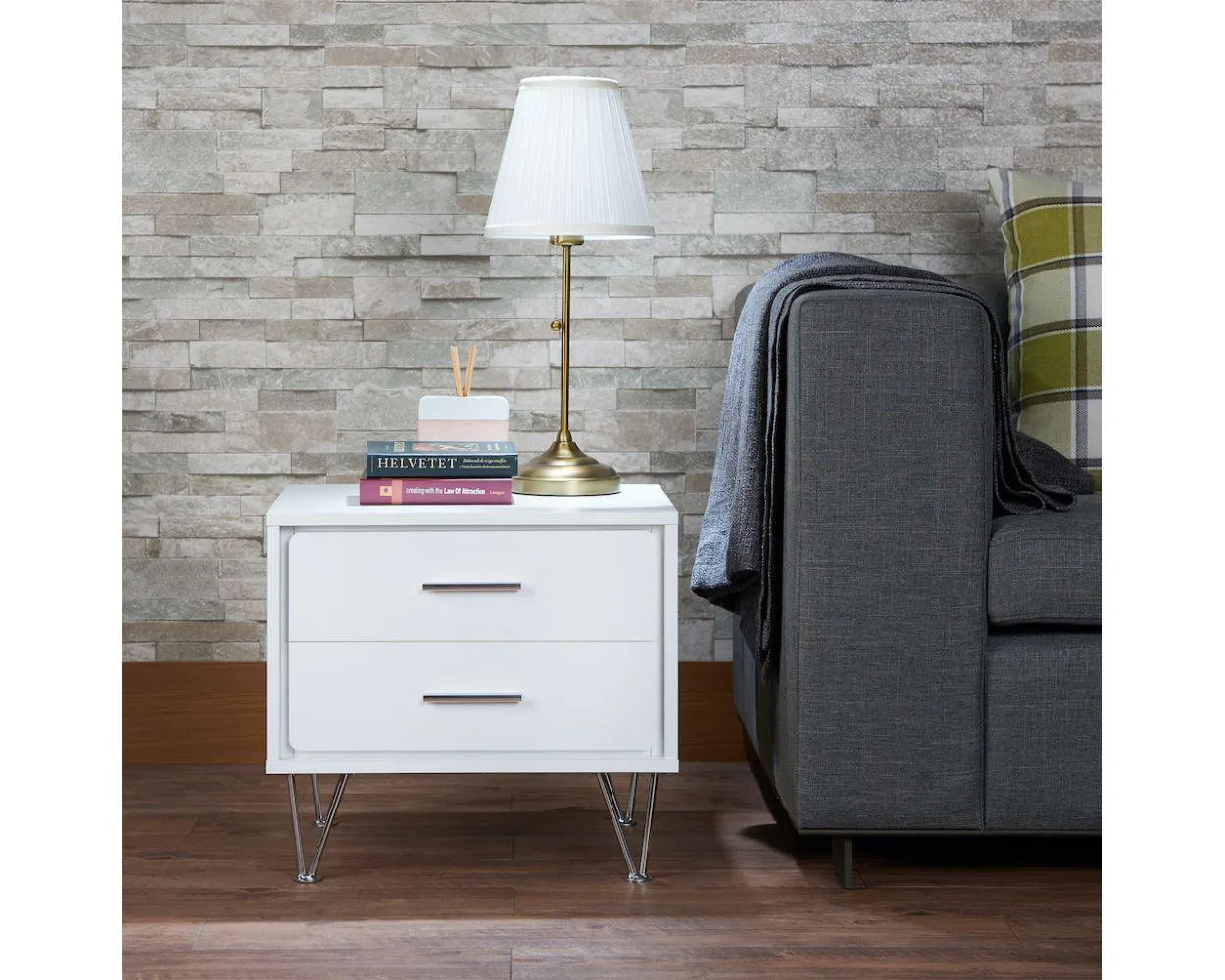 Buró Deoss Madera Blanco