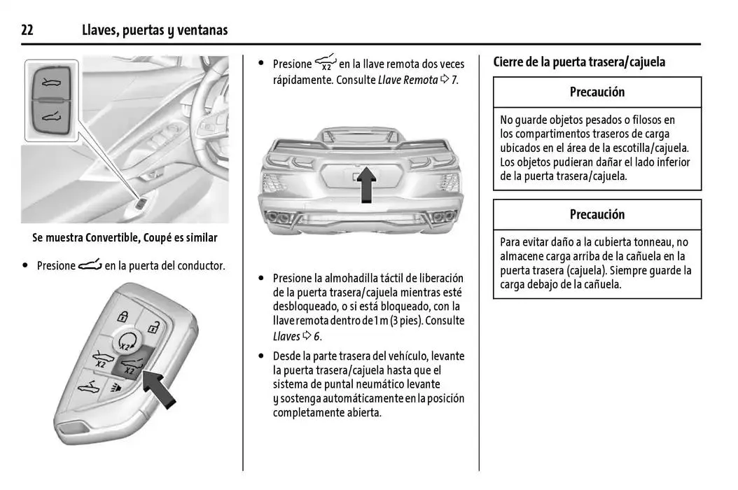 Catálogo de Chevrolet Corvette Stingray Manual del propietario 22 de enero al 31 de diciembre 2025 - Pagina 23