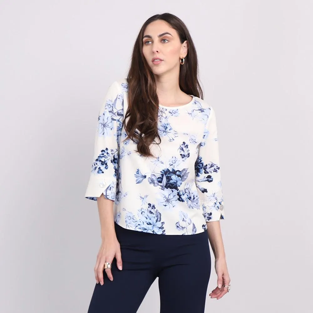 Blusa Floral 3/4
