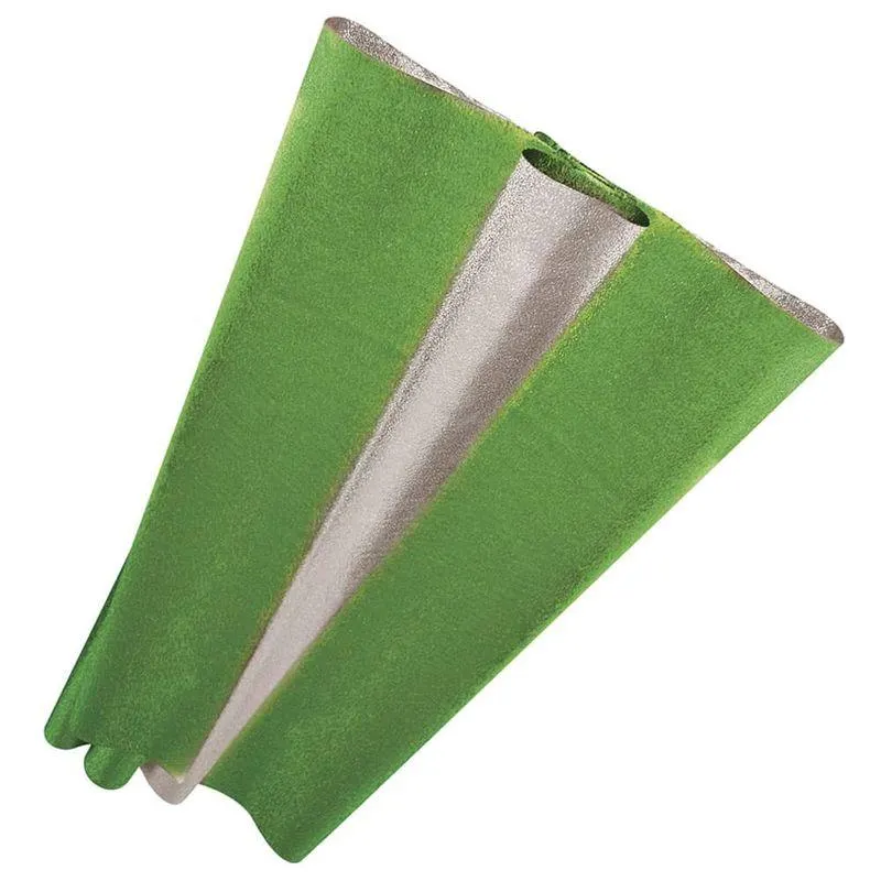 Papel Metálico Gofrado de 65 x 65 cm con 10 Hojas Verde Galas