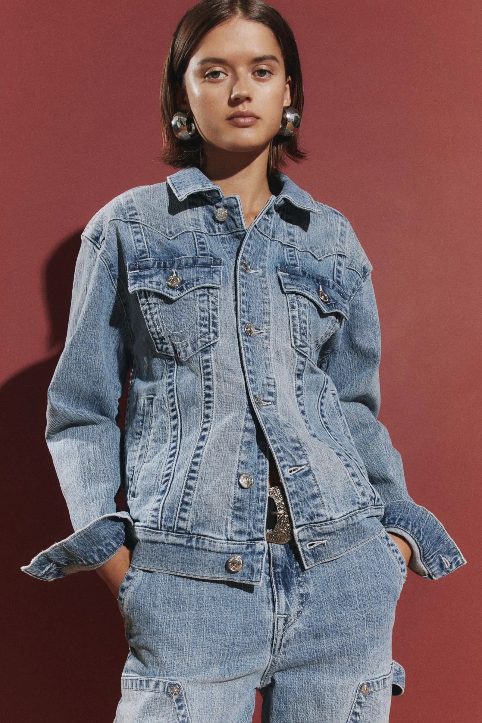 True Religion Jimmy Horseshoe Denim Jacket