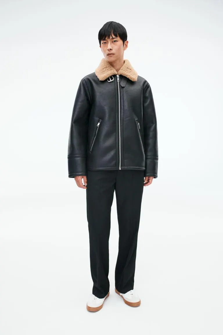 Chamarra Regular Fit con forro de peluche