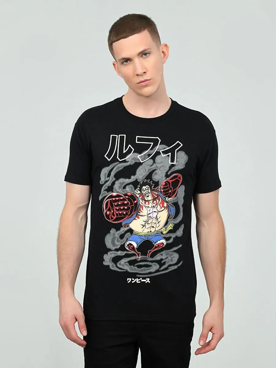 Playera Manga Corta Pelea Luffy